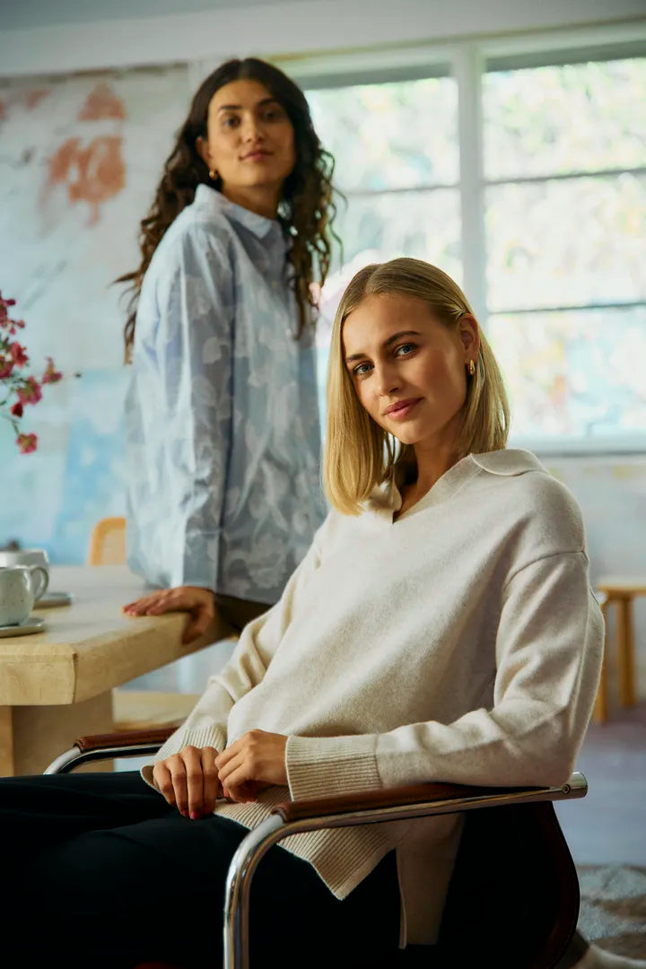 CREAM SOFT KNIT JUMPER