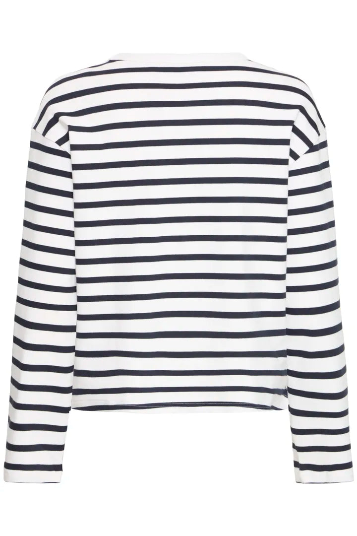 Striped long sleeve T-shirt