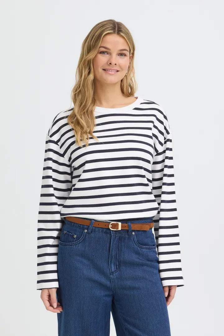 Striped long sleeve T-shirt