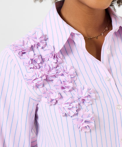 Fabulous Floral Stripe Shirt