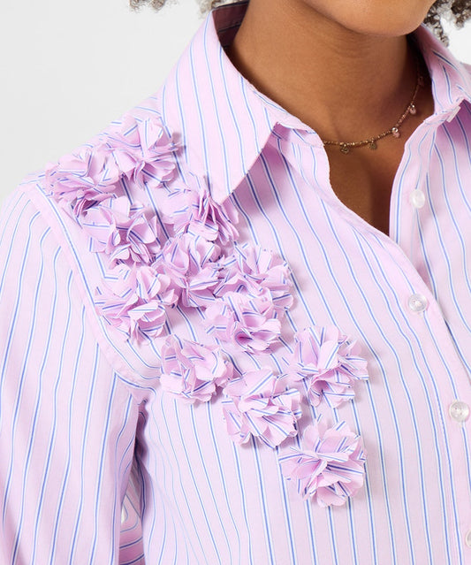 Fabulous Floral Stripe Shirt