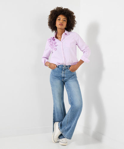 Fabulous Floral Stripe Shirt