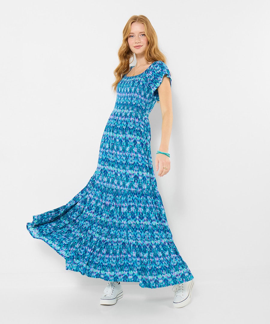 Beach Boutique Crinkle Dress (petite)