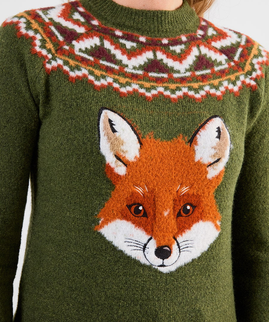 Fantastic Fox Embroidered Jumper