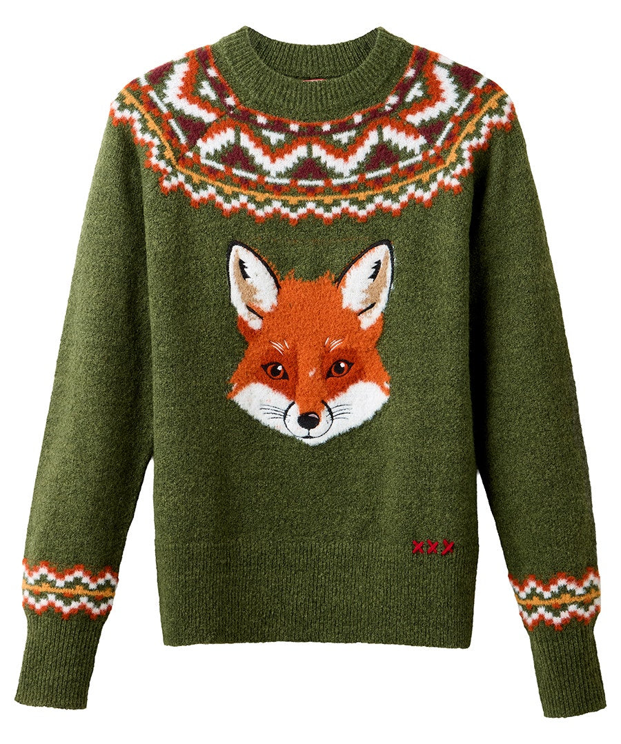 Fantastic Fox Embroidered Jumper