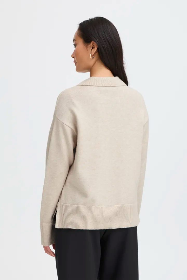 CREAM SOFT KNIT JUMPER
