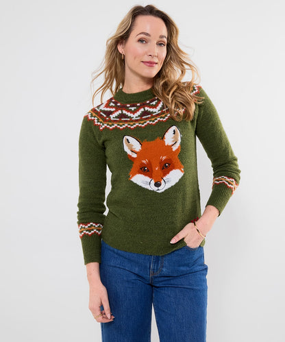 Fantastic Fox Embroidered Jumper