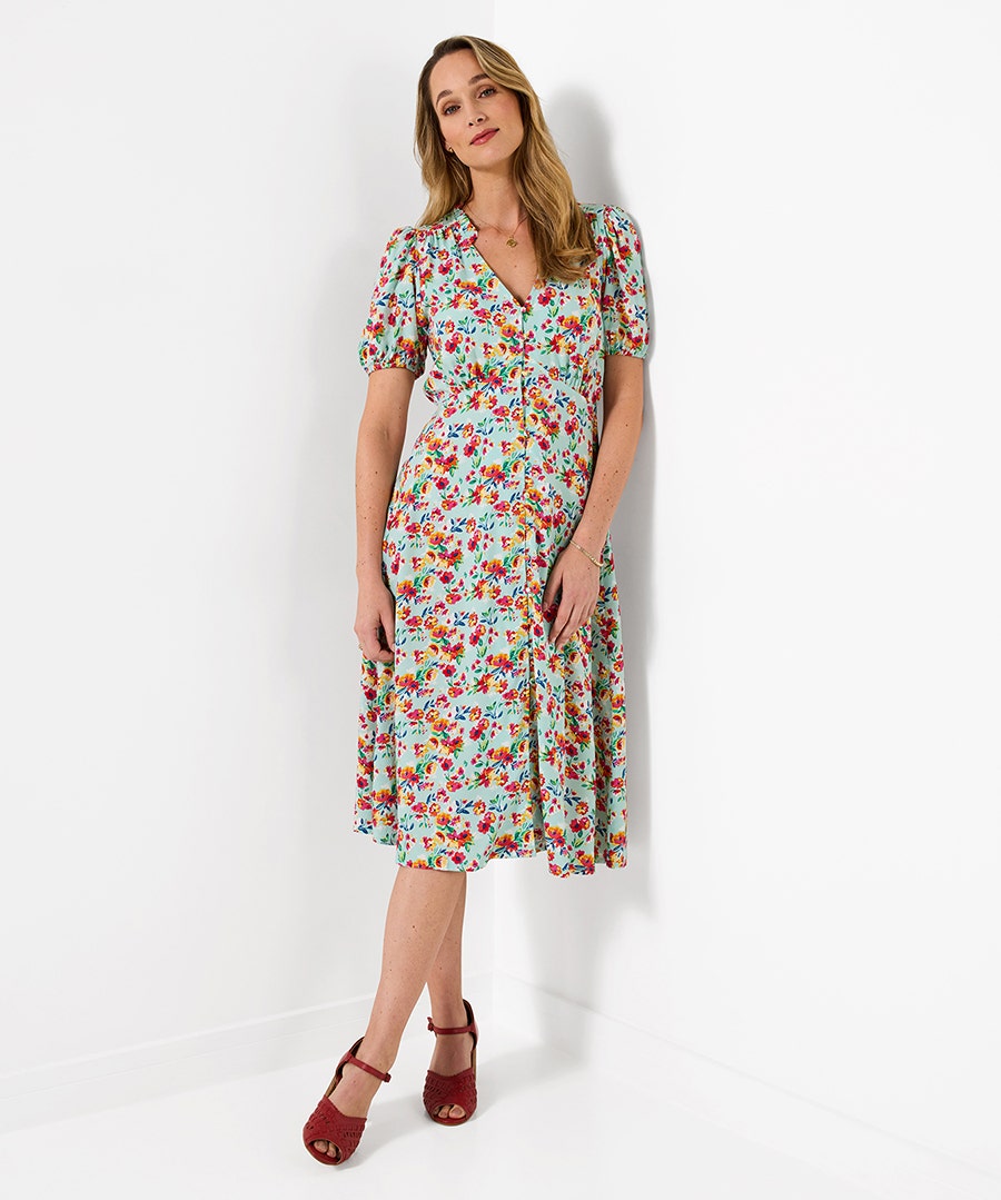 Francesca Floral Tea Dress