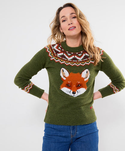 Fantastic Fox Embroidered Jumper