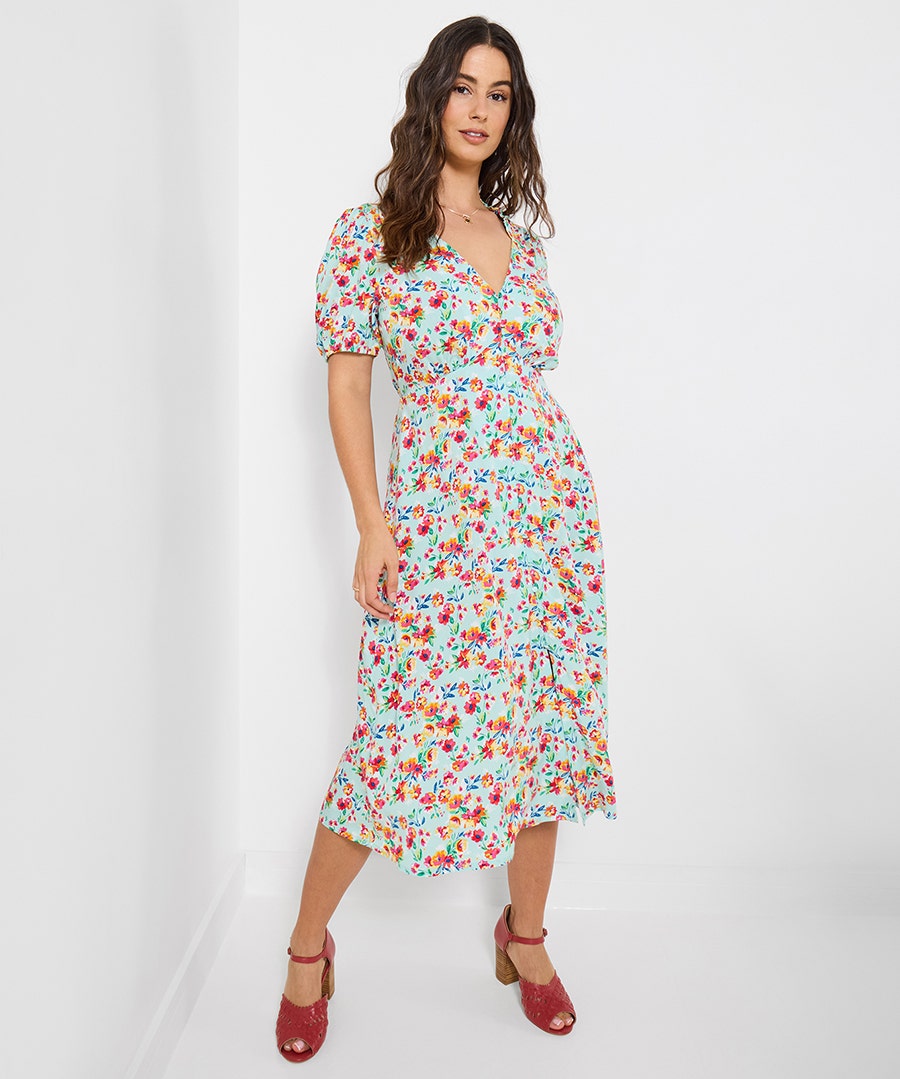 Francesca Floral Tea Dress