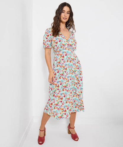 Francesca Floral Tea Dress
