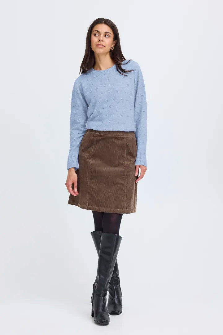 BLUE SOFT KNIT JUMPER