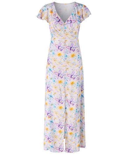 Watercolours Printed Floral Maxi Dress (petite)