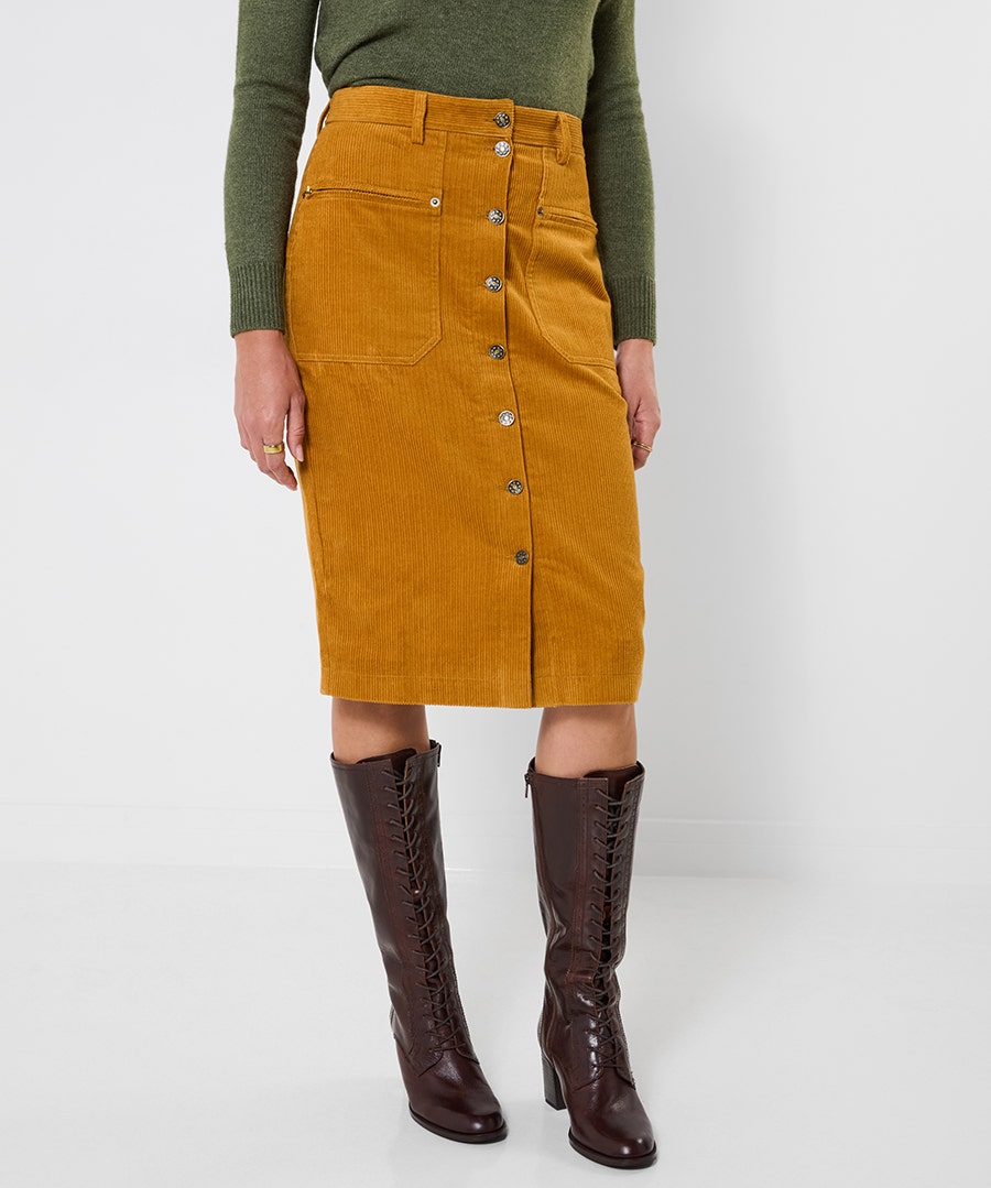 Rosie Cord Midi Skirt