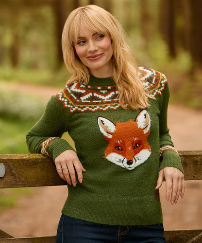 Fantastic Fox Embroidered Jumper