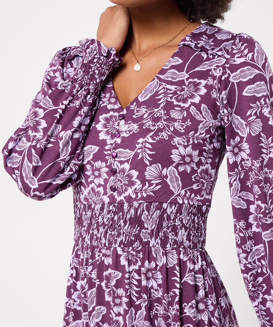 Thea Long Sleeve Jersey Maxi Dress Petite