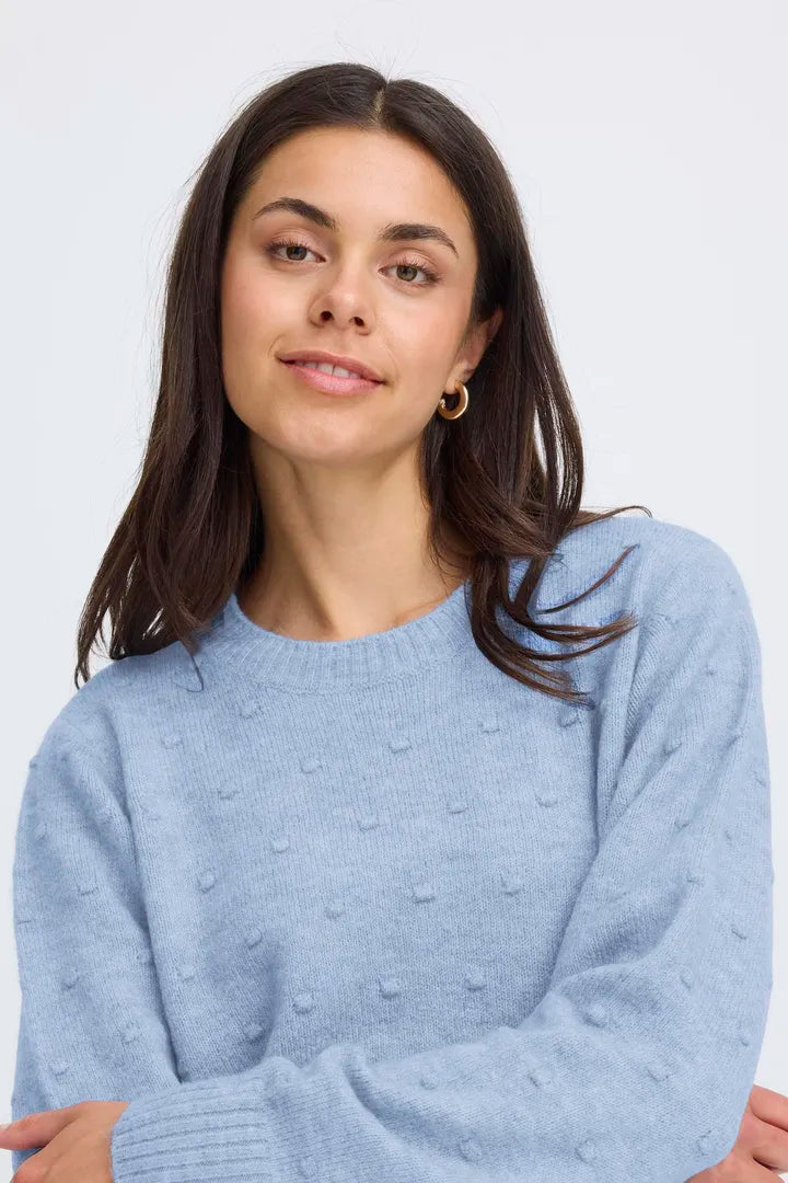 Light blue knit jumper